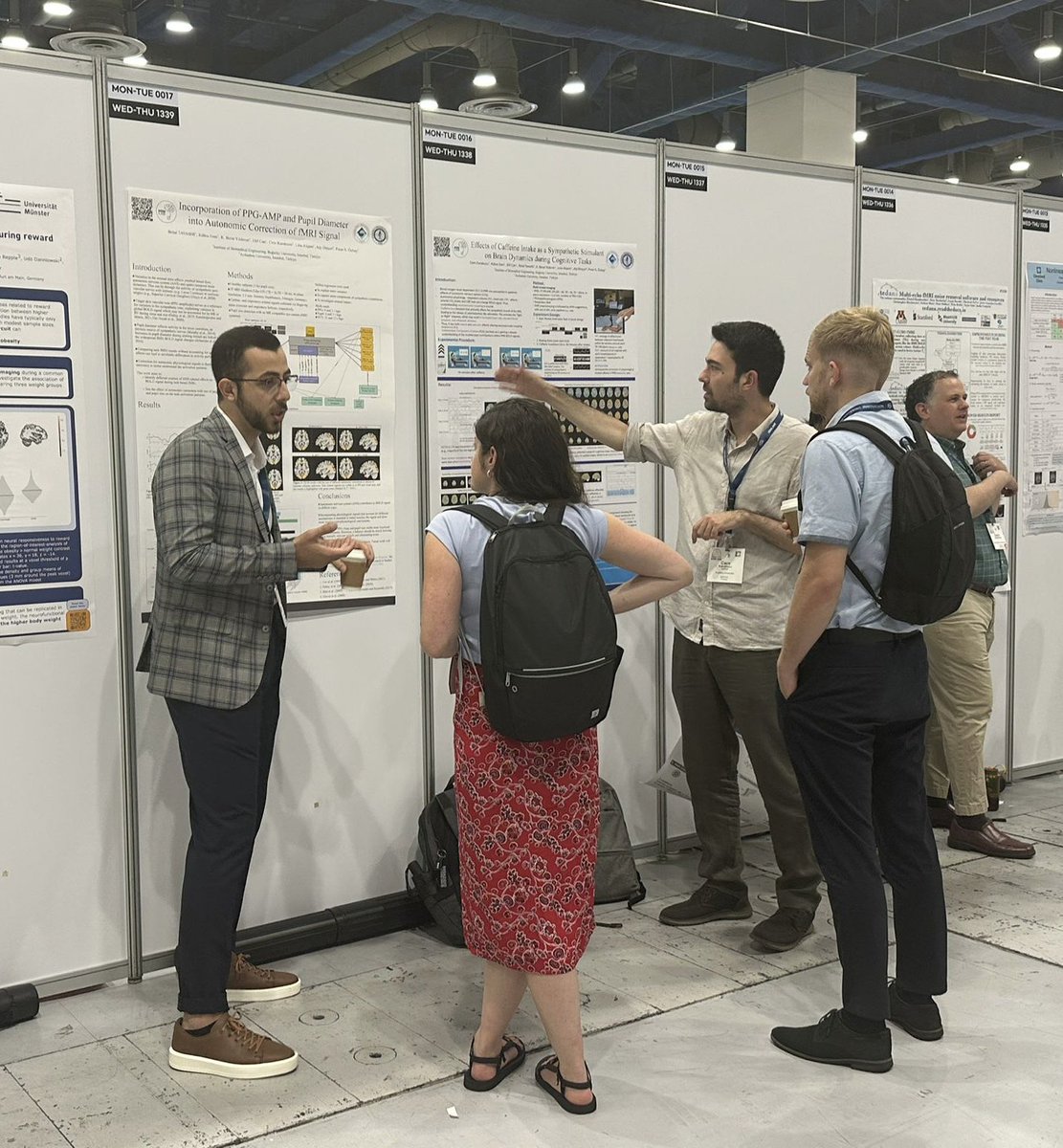 And here we are at #OHBM2024; snapshots from today's poster sessions 📸  (poster numbers: 1338, 1339, 2026, 2404) <a href="/OHBM/">OHBM</a> <a href="/OHBM_Trainees/">OHBM Trainees</a>