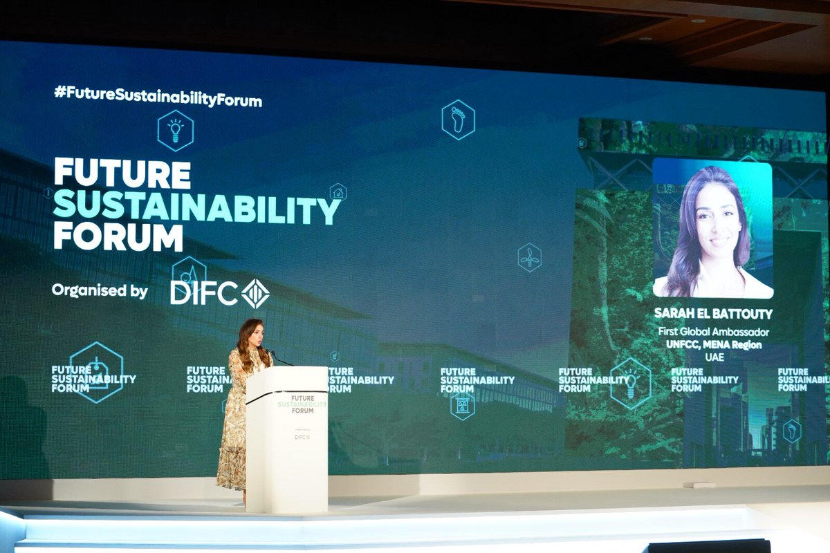 TresconGlobal's tweet image. Supporting Innovation &amp;amp; Sustainable Landmarks with SARAH EL BATTOUTY, First Global Ambassador UNFCC MENA Region, UAE

Book Tickets: hubs.li/Q02Dmw8m0.

#SustainabilityDialogues #DIFCEvent #FSF #sustainability #sustainable #ecofriendly #sustainableliving #environment