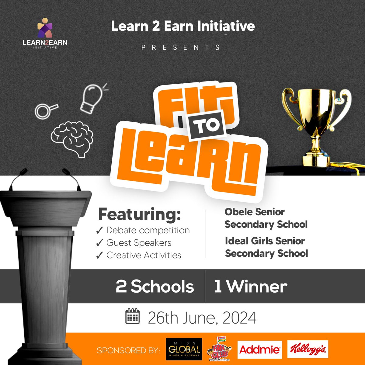 Learn2earninit's tweet photo. It's the official day for the Fit to Learn Project.

We are happy to invite you to today's project where over 100 students will be empowered with the necessary knowledge to be Tomorrow's leaders.

.
.
.
#sdg4qualityeducation #literacymatters #sdg #nonprofit https://t.co/TItC0JAKkL