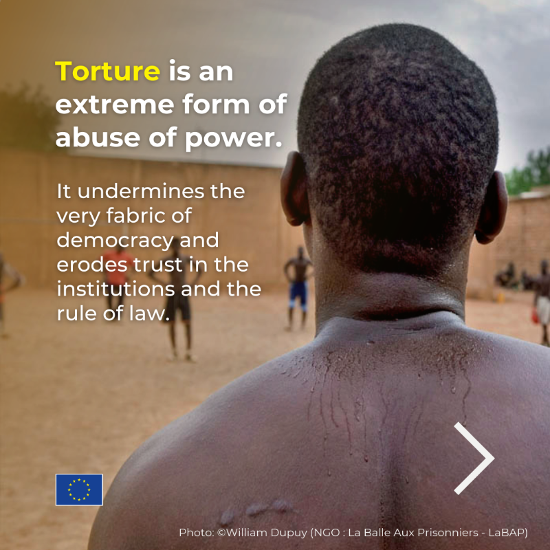 eu_eeas's tweet photo. 40 years ago, the UN Convention Against Torture and Other Cruel, Inhuman or Degrading Treatment or Punishment (UNCAT) was adopted.
Yet, more action is needed to fully implement it.
On Intl Day in Support of Victims of Torture, the EU calls for a zero-tolerance policy.