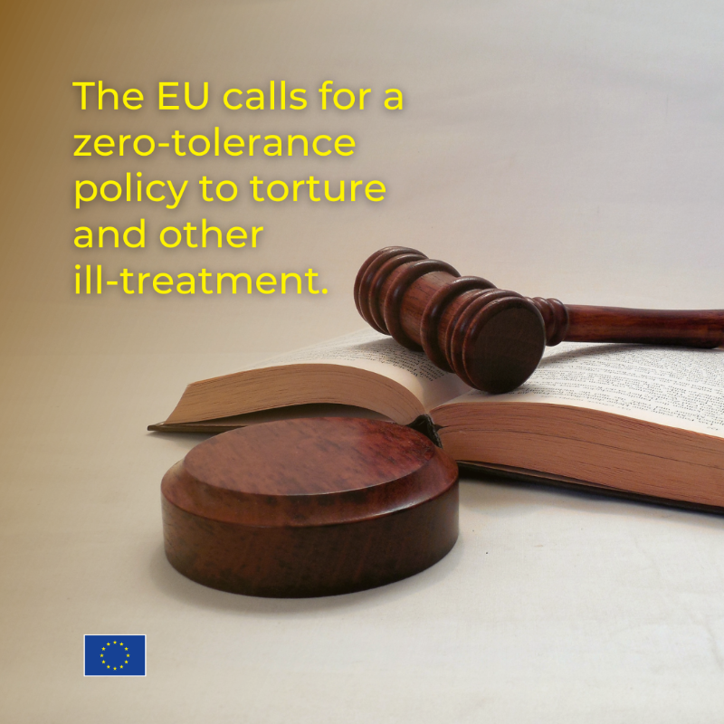 eu_eeas's tweet photo. 40 years ago, the UN Convention Against Torture and Other Cruel, Inhuman or Degrading Treatment or Punishment (UNCAT) was adopted.
Yet, more action is needed to fully implement it.
On Intl Day in Support of Victims of Torture, the EU calls for a zero-tolerance policy.