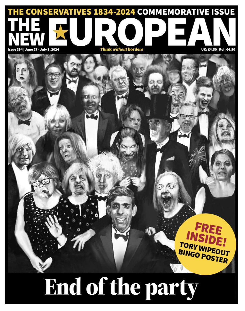 This week’s cover: The Conservative Party Commemorative Special Edition. With subscribers today, in shops tomorrow. Illustration by <a href="/wefail/">Wefail</a>