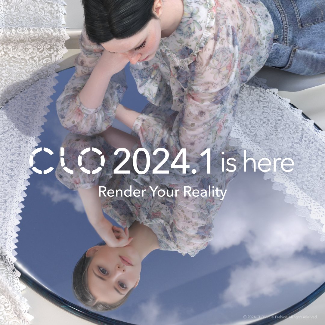 Render your reality with CLO 2024.1! 🙌 ⁠
⁠
We are introducing 29 new features in this version including 6 key features. Download the most up-to-date CLO today and explore 2024.1 features! 👩‍💻

DOWNLOAD 👉️ clo3d.com/clo/download
NEW FEATURES 👉️ clo3d.com/clo/features