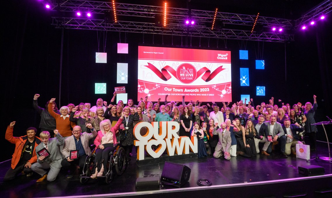 Do you know someone who makes our borough brilliant? A fantastic young person, environmental champ or kind-hearted neighbour?

Nominate them for an Our Town Award before 30 June. Shortlisted nominees will be invited to a ceremony later this year.

🏆 wigan.gov.uk/Council/The-De…