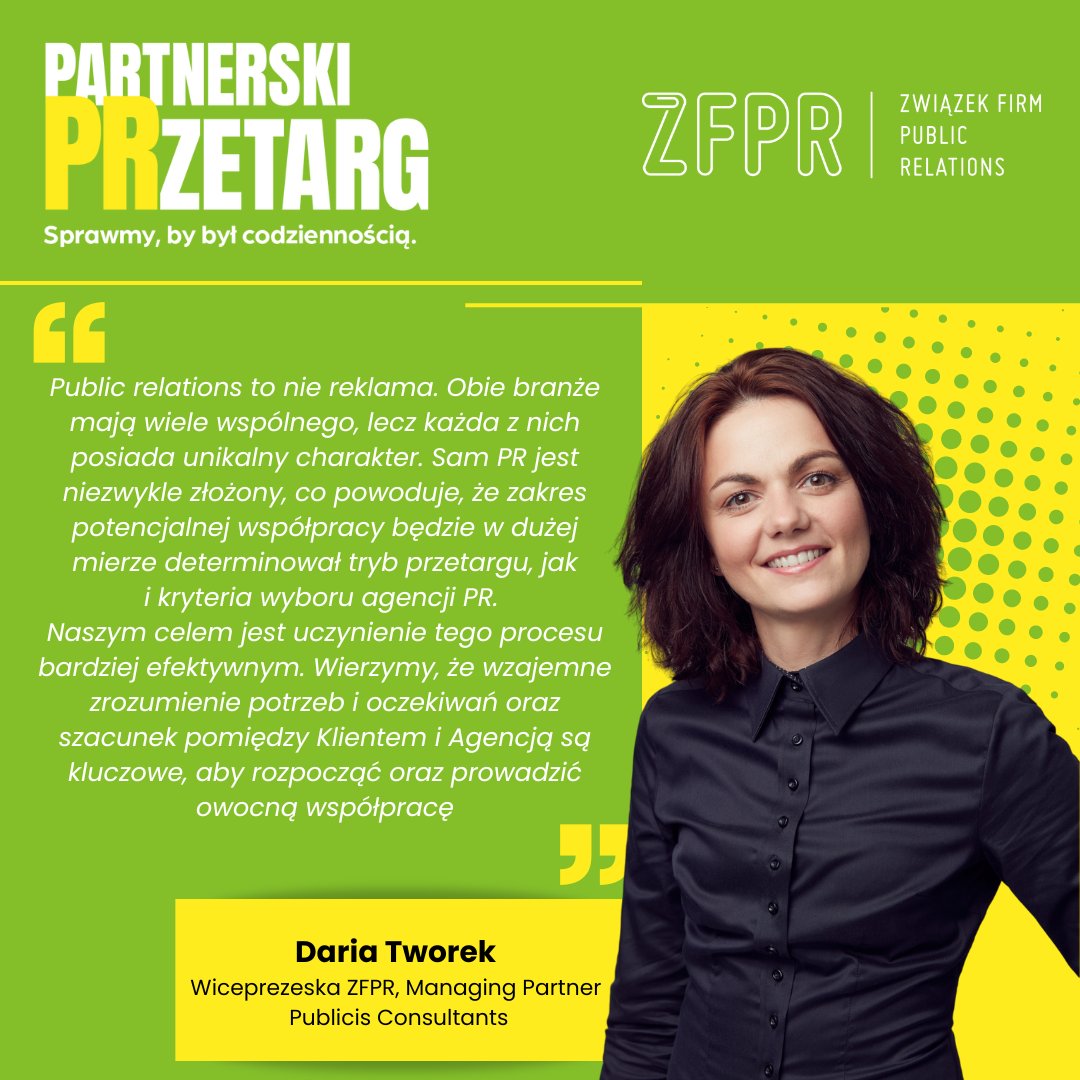 Dobrze przygotowany i przeprowadzony przetarg, to gwarancja efektywnego wykorzystania czasu oraz zasobów zarówno po stronie Agencji jak i Klienta.

Pobierz raport  i sprawdź wskazówki jak przeprowadzić #partnerskiprzetarg  - zfpr.pl/doswiadczenia-…

#pr #przetarg #agencjaPR #zfpr