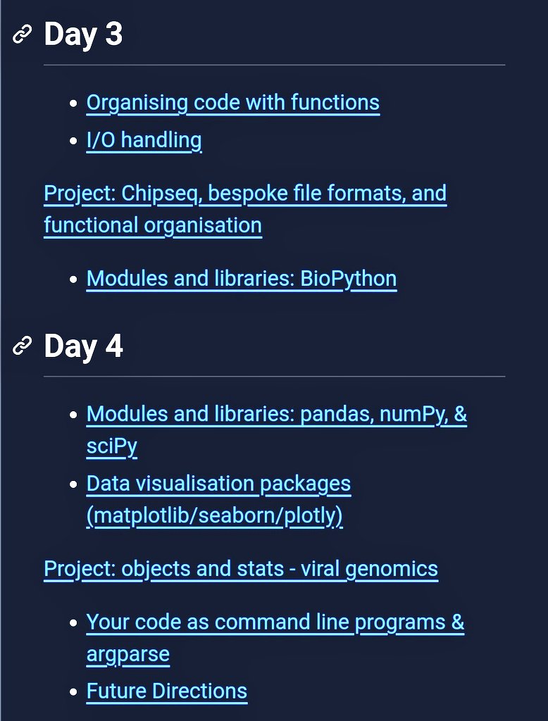Only two weeks until the next intro Practical Python for Biologists &amp; there are a few spaces still available!

The feedback is always amazing so get on board if you're ready to level up your research!

Online with <a href="/Physacourses/">Physalia-courses@ONLINE</a>. More details &amp; booking at: physalia-courses.org/courses-worksh…