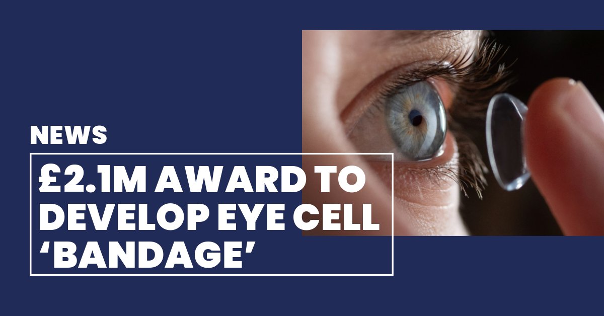 NEWS | A team of vision researchers from <a href="/LivUni/">University of Liverpool</a> have received £2.1m to develop a contact lens that can repair eye damage.

👁️The ‘bandage’ will make direct contact with the outer layer of the eye to heal persistent defects.

Read more⬇️

news.liverpool.ac.uk/2024/06/26/2-1…