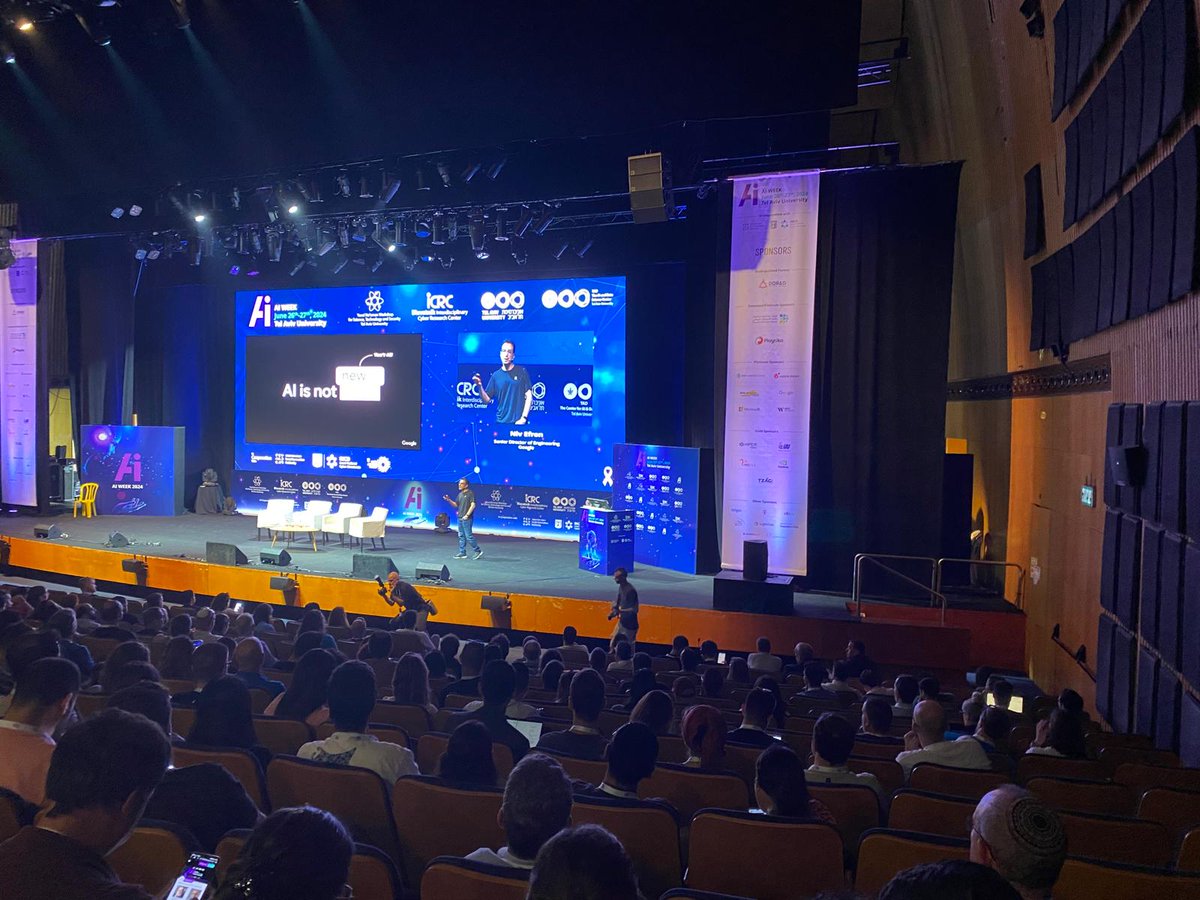 TAD Center for AI and DS at Tel Aviv University (@tad_tau) on Twitter photo Now at #AI week, a collaboration of @TAD_TAU and <a href="/CyberWeekTLV/">Blavatnik ICRC</a> – the talk of Niv Efron, Senior Director of Engineering, Google: “The AI Opportunity: Making AI Helpful for Everyone”. <a href="/Tel_Aviv_Uni/">אוניברסיטת תל אביב Tel Aviv University</a> Now at #AI week, a collaboration of @TAD_TAU and <a href="/CyberWeekTLV/">Blavatnik ICRC</a> – the talk of Niv Efron, Senior Director of Engineering, Google: “The AI Opportunity: Making AI Helpful for Everyone”. <a href="/Tel_Aviv_Uni/">אוניברסיטת תל אביב Tel Aviv University</a>