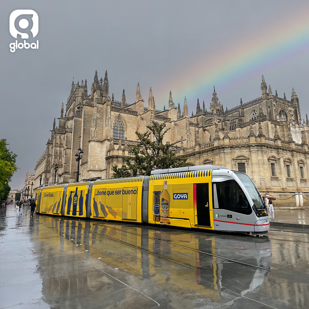 La marca <a href="/GoyaEuropa/">GOYA Europa</a> cumple 50 años y lo celebran con nosotros. ¿El anfitrión? nuestro tranvía de Tussam Sevilla, que acoge este aniversario a través de esta brillante campaña en formato integral, logrando sorprender e impactar a toda la audiencia.
#publicidadexterior #sevilla