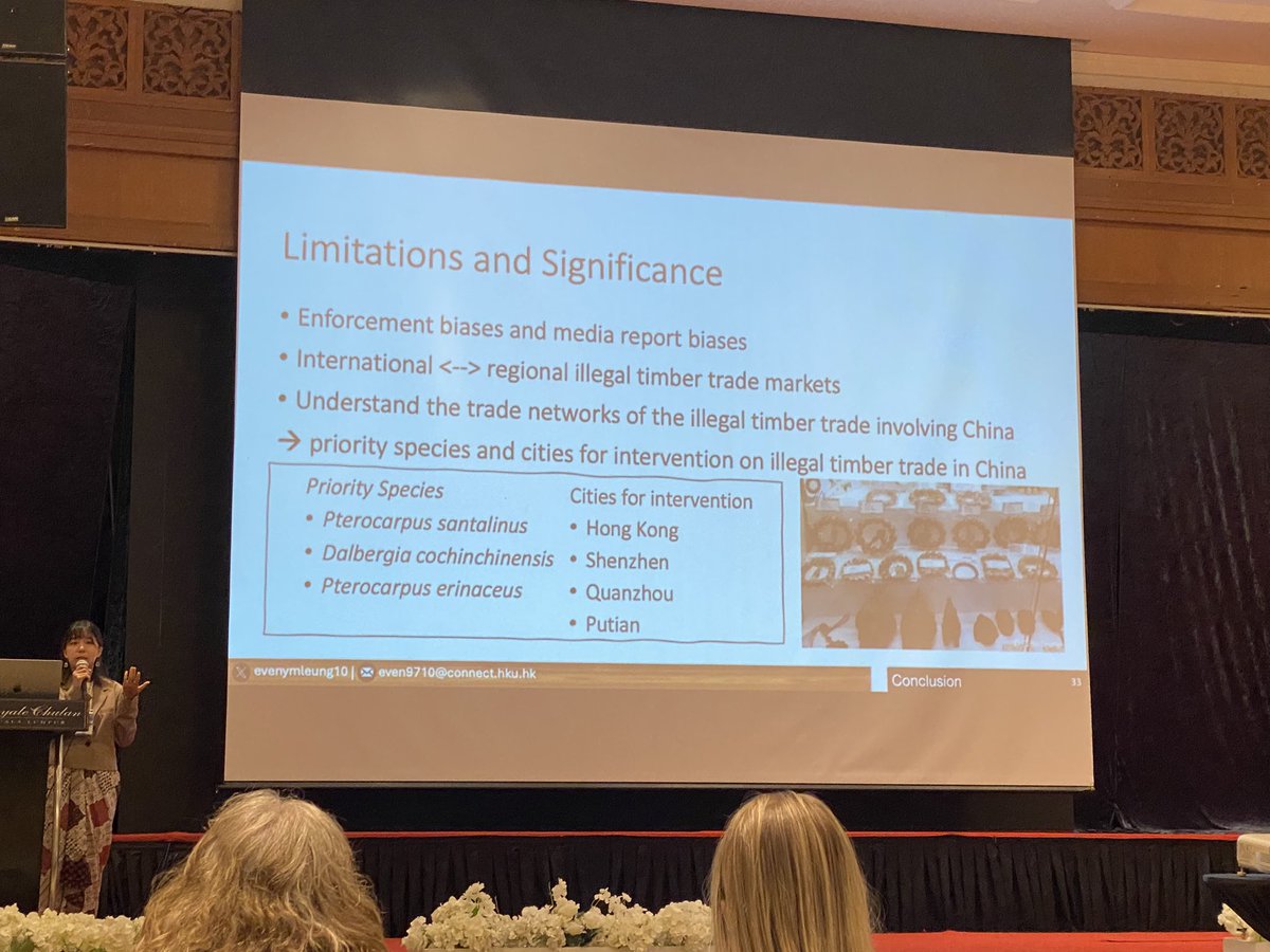 <a href="/evenymleung10/">Even Leung</a> shares her awesome #PhD work on #timbertrade showing #HongKong as a hub for #timbertrade from #India #UAE and #Vietnam to #Fujian #China using social network analysis 🧐 🪵🌳

#SWFS2024
<a href="/SWFS3/">SWFS</a> 
<a href="/hku_science/">HKU_Science</a> 
<a href="/cfl_hku/">Conservation Forensics @HKU</a> 
<a href="/HKUSBS/">HKU School of Biological Sciences</a> 
<a href="/HKUniversity/">The University of Hong Kong</a>