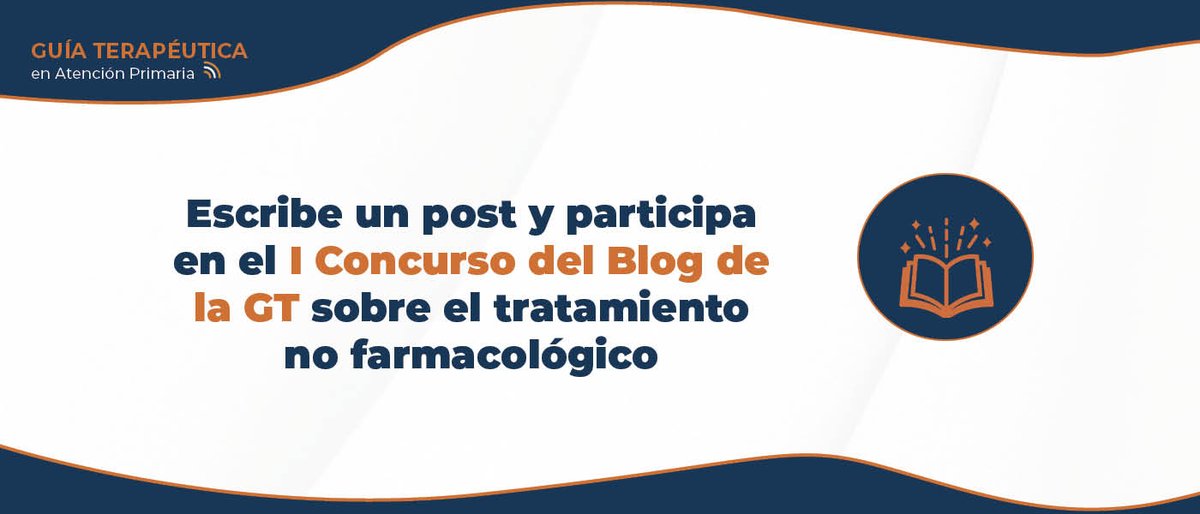 ✍️Escribe y participa en el I Concurso del Blog de la GT sobre tratamiento no farmacológico
Fecha de cierre de la convocatoria: 1 de julio. 
semfyc.es/actualidad/red…