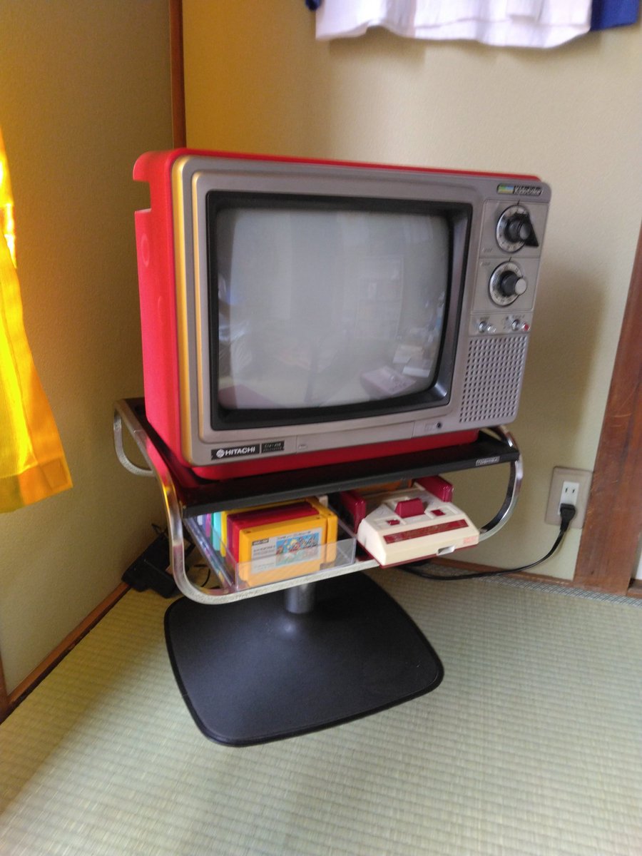 昭和レトロ　回転テレビ台　東芝　ビンテージ 2階のテレビ台変えました！(^o^) #喫茶タイムマシン #江古田