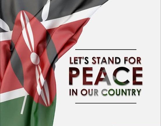 Let stand for peace in our Country