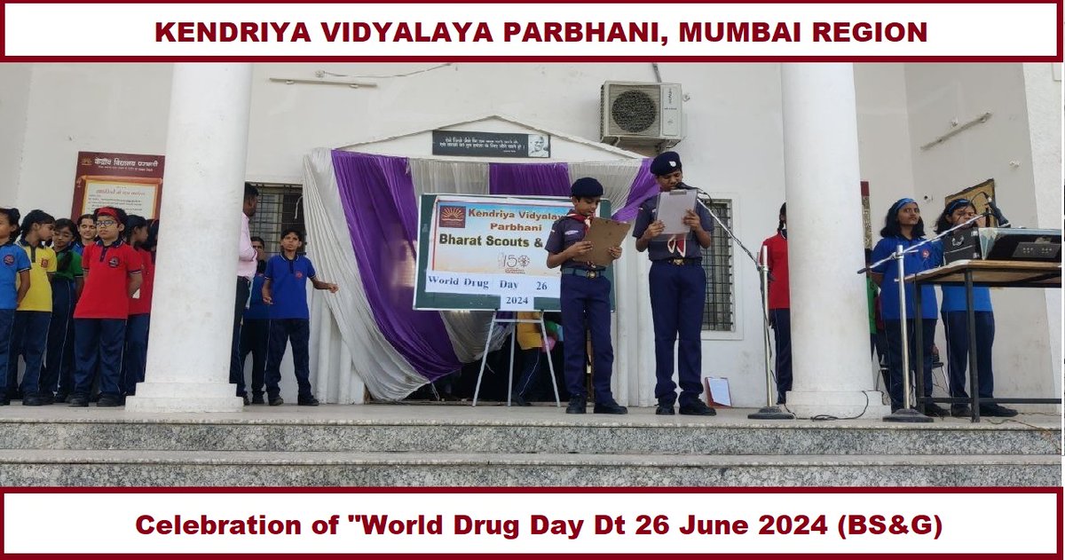 केन्द्रीय विद्यालय परभणी में "विश्व औषधि दिवस" 26 जून 2024 को मनाया गया |