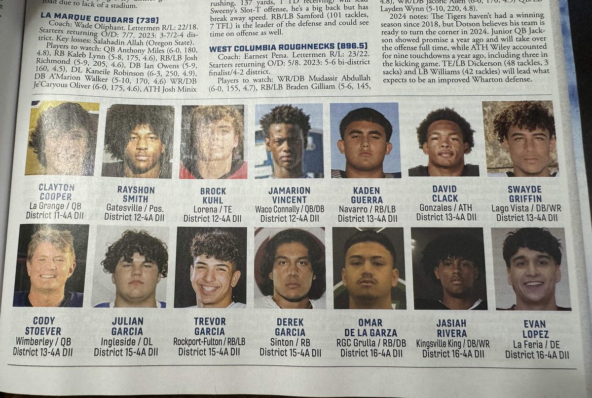 vdlg34's tweet photo. Senior Omar Dela Garza, a running back from Grulla High School, has been featured by The Dave Campbell's Magazine as a player to watch for the 2024-2025 football season. Omar Dela Garza

Special thank to South Texas Football Unlimited for sending me this pictures https://t.co/vKJISAqpuY