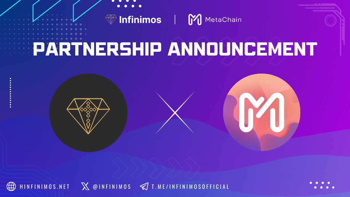 Infinimos's tweet photo. Cooperation Announcement
@infinimos * @MetaChain2022
#INFINIMOS is thrilled to announce a strategic partnership with #MetaChain .๐ช
MetaChain: a leader in the accelerator industry known for its top-notch speed, cost-efficiency, security, and stability.
Stay tuned for more updates!๐๐
#Defi #COSMOS #INFI #JUNO #Metaverse