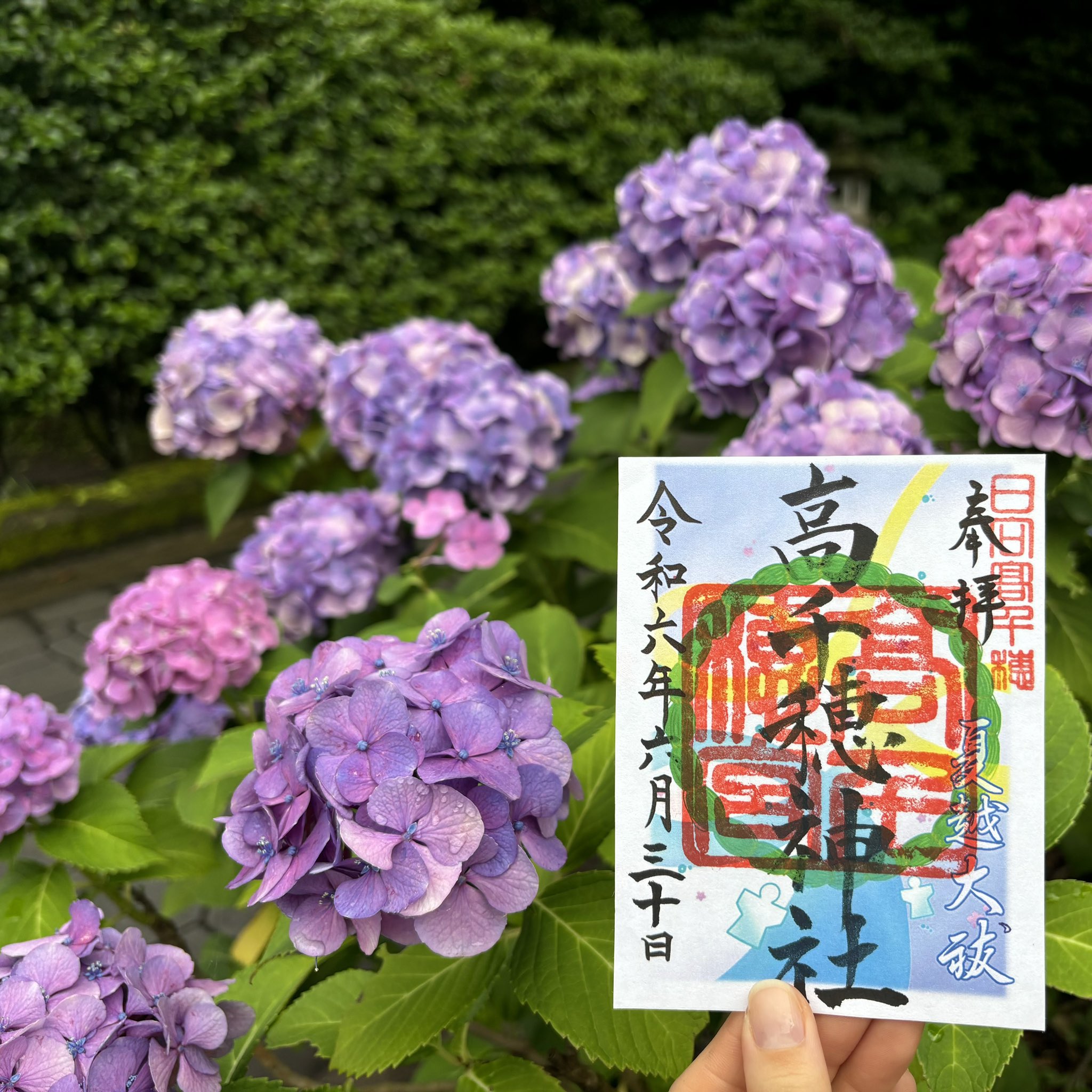 ちびよた　ステキな夏越しの大祓　御朱印です ちびよた ステキな夏越しの大祓 御朱印です 水無月限定御朱印の