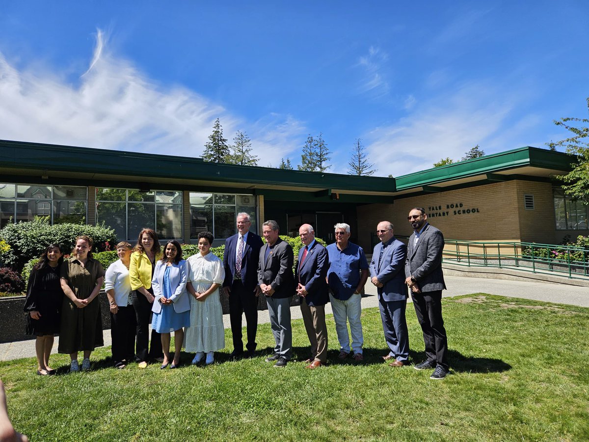 Fortunate to have trustee Terry Allen , Garry Thind and Bob Holmes  with me to celebrate another announcement of seats for Surrey <a href="/BobHolmesSD36/">Bob Holmes</a> <a href="/gpthind/">Garry Thind</a> <a href="/Surrey_Schools/">Surrey Schools</a> @