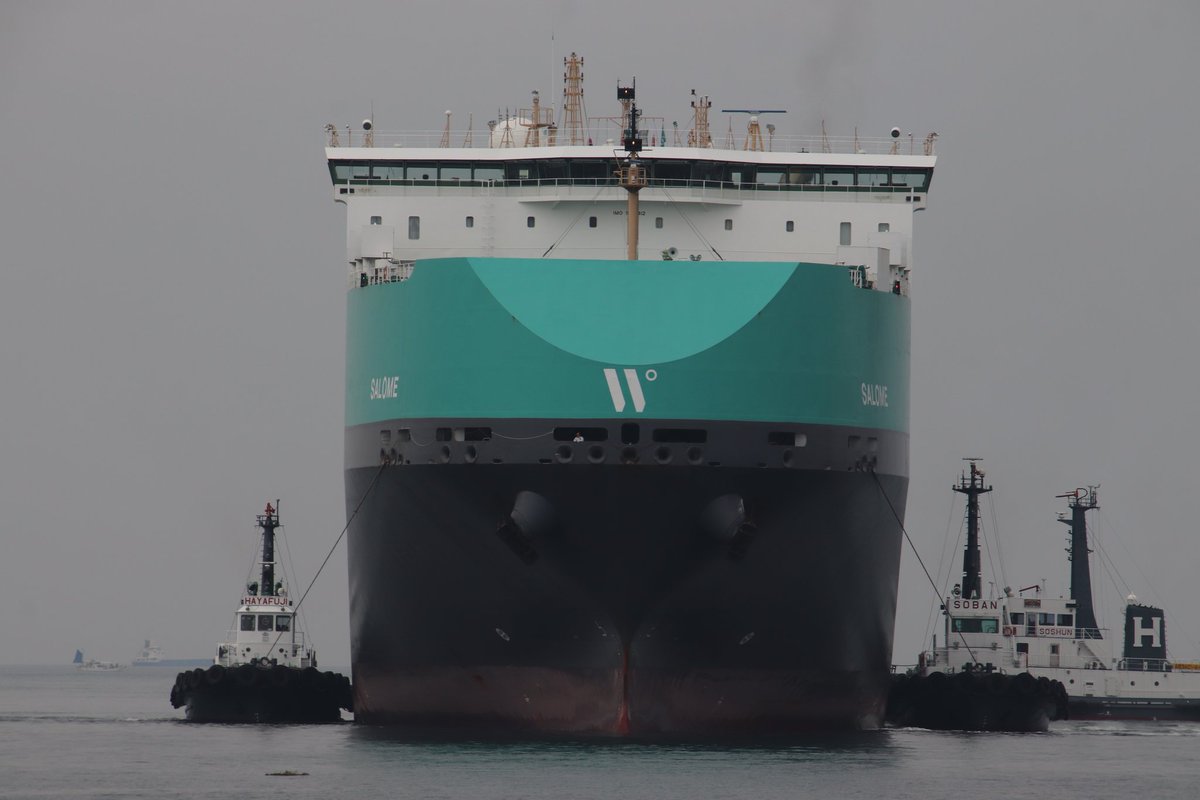 SALOME」 韓国・馬山港より来航の WALLENIUS WILHELMSENの 自動車