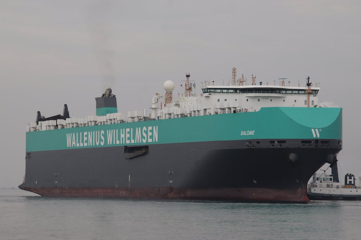SALOME」 韓国・馬山港より来航の WALLENIUS WILHELMSENの 自動車