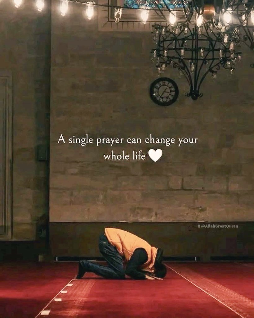 A single prayer can change your whole life 🤍