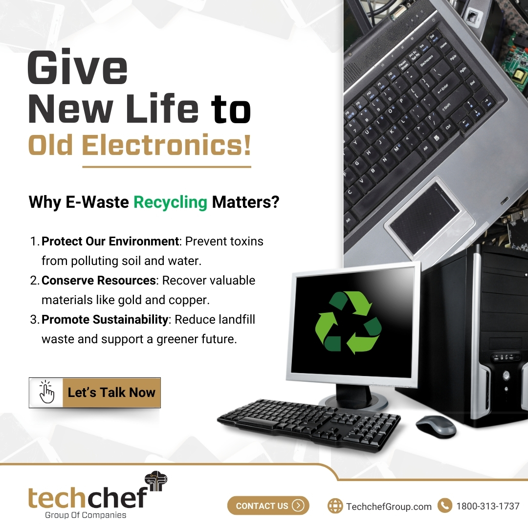 asktechchef's tweet image. Give E-Waste a second life! 🌐🔋 Welcome Sustainability, and shape a brighter tomorrow. #GreenTechRevolution #TechchefGroup #EWaste
