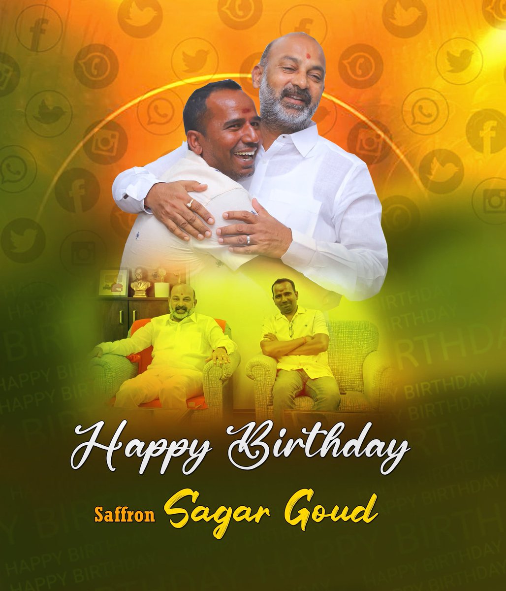 shekargoud99's tweet photo. భవిష్యత్తులో ఉన్నత శిఖరాలను చేరాలని ఇలాంటి జన్మదినోత్సవాలు మరెన్నో జరుపుకోవాలని మంచి ఆయురారోగ్యాలు, శక్తి��ి ప్రసాదించమని ఆ భగవంతుడిని మనస్ఫూర్తిగా కోరుతూ
హృదయపూర్వక జన్మదిన శుభాకాంక్షలు
@Sagar4BJP  అన్న. 💐💐 https://t.co/EMorrR0Sq1