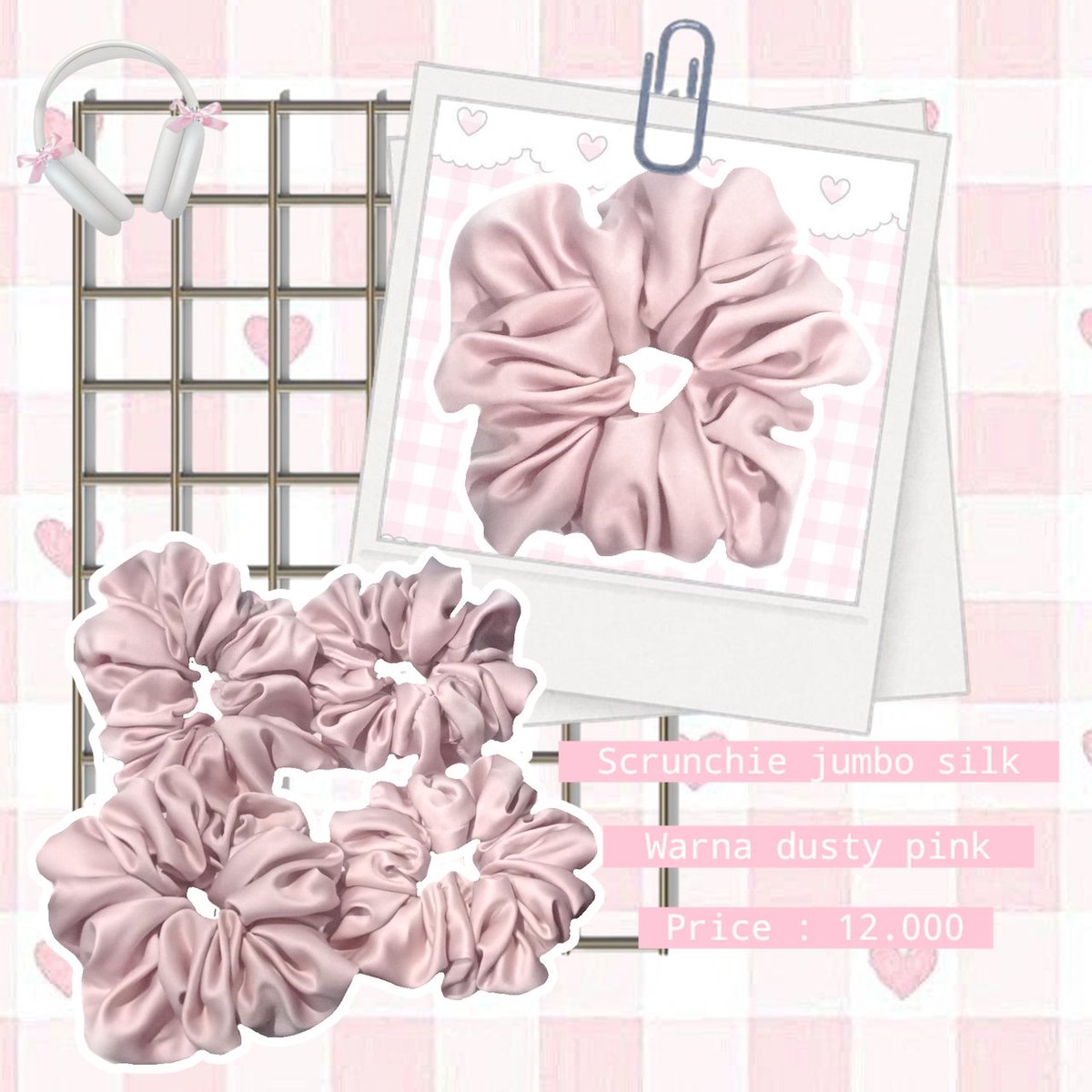 yobbiee's tweet photo. Haloo guyss, aku jual scrunchie jumbo nihh. Harganya 12.000 aja yaa
🩷 Dom Kab tangerang
🩷 Bahan kain silk
🩷 Warna dusty pink
🩷 Include packing
🩷 Handmade
🩷 bisa di oren

Ayo dibelii!!!
Scrunchie jumbo ready ina silk dusty pink murce murah bu zona uang aksesoris rambut jajan https://t.co/G7FT08858A
