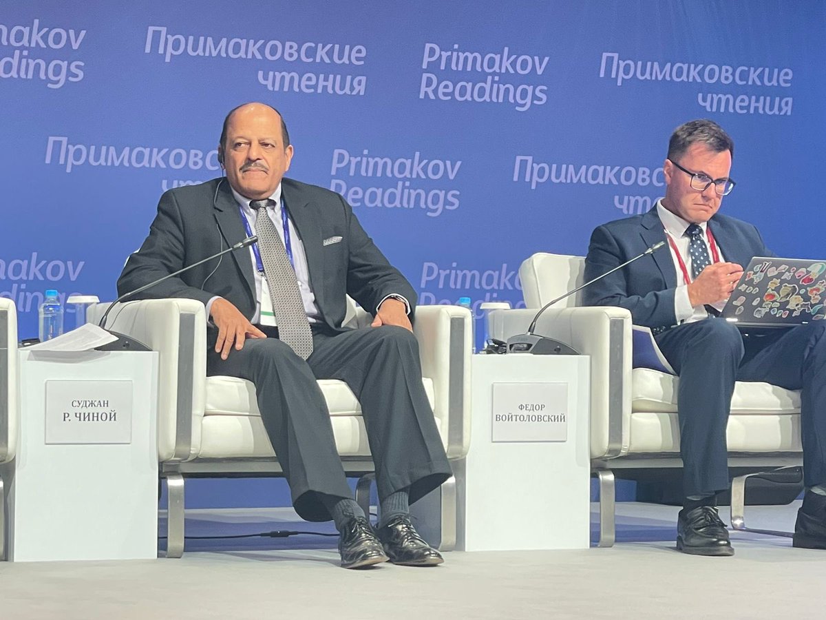 IDSAIndia's tweet photo. DG @IDSAIndia @sujanchinoy spoke in session on "Polycentric #Nuclear Order:Risks Uncontrolled" at 10th #Primakov Readings Int Forum @IMEMO_RAN #Moscow moderated by Amb Sergey Ryabkov Dy Foreign Minister #Russia https://t.co/FG9dZIA2nX