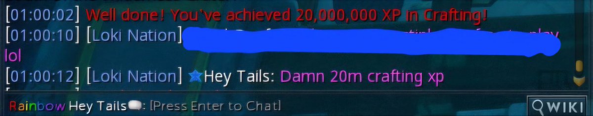 TailsQuest's tweet photo. 20 million crafting xp. #RuneScape #RS3 #Jagex #LokiNation https://t.co/NvNfD4qVyQ