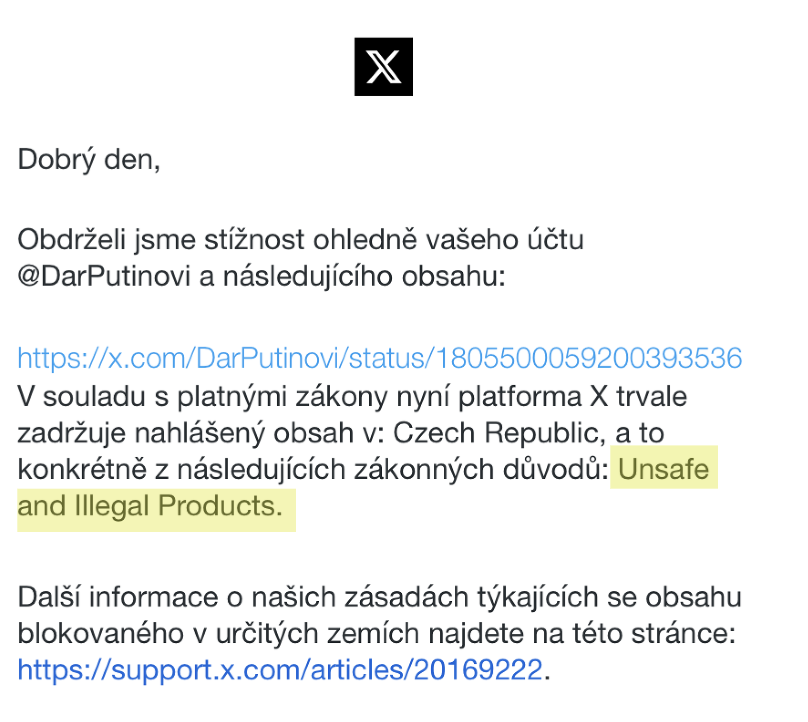 Dárek pro Putina tweet media