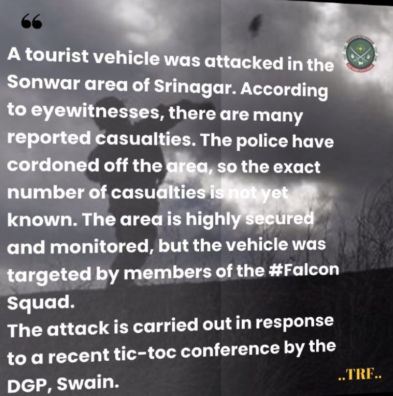 Dapaan_JK's tweet photo. Frustration level of Pakistani stooges at its peak. Yesterday they came up with this fake news. Reason: becoz their ISI bosses whipped them hard. Liar terror outfit #TRF spreading lies to glorify their terrorism rather #ProxyWarOfPakistan.
Fact Check: No such incident happened. https://t.co/awyWBt4bgJ