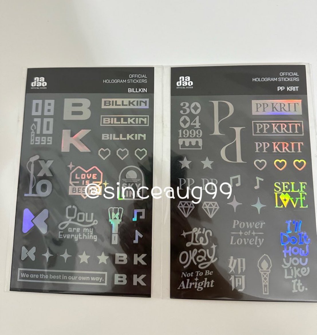 sinceaug99's tweet photo. WTS พร้อมส่ง sticker hologram BK&amp;PP ติดแท่งไฟ  เวอร์ละ 150 ส่งฟรี  

#ตลาดนัดbkpp #ตลาดนัดบกพพ 
#bbillkin #ppkritt https://t.co/3fRCfpspJp