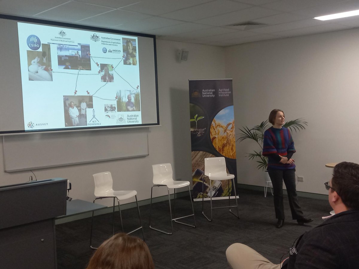 ANUAgrifood's tweet photo. To wrap up #SeedsofAcceleration we heard from @DillonShannon01 on @CSIRO work to use AI and machine learning in crop breeding, @DrDarcyAllen on the benefits of block chain for traceability and new funding sources, and @ausvetgroup's Robyn Hall on working across sectors. https://t.co/Qz2Pg13TK1