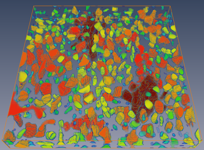 willhyper's tweet photo. pores colored by their estimated volume https://t.co/JG7kxnIS14