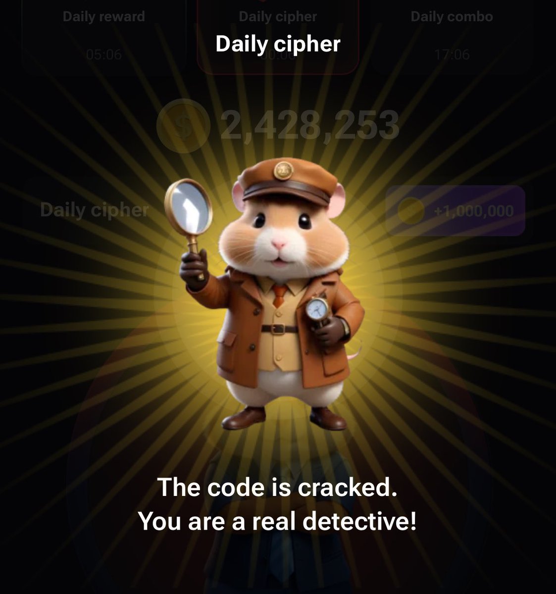 cryptofuturum's tweet photo. Daily cipher for #HamsterCombat 

F    • • - •
0    - - -
M   - - 
0   - - - https://t.co/cUZottSfE9