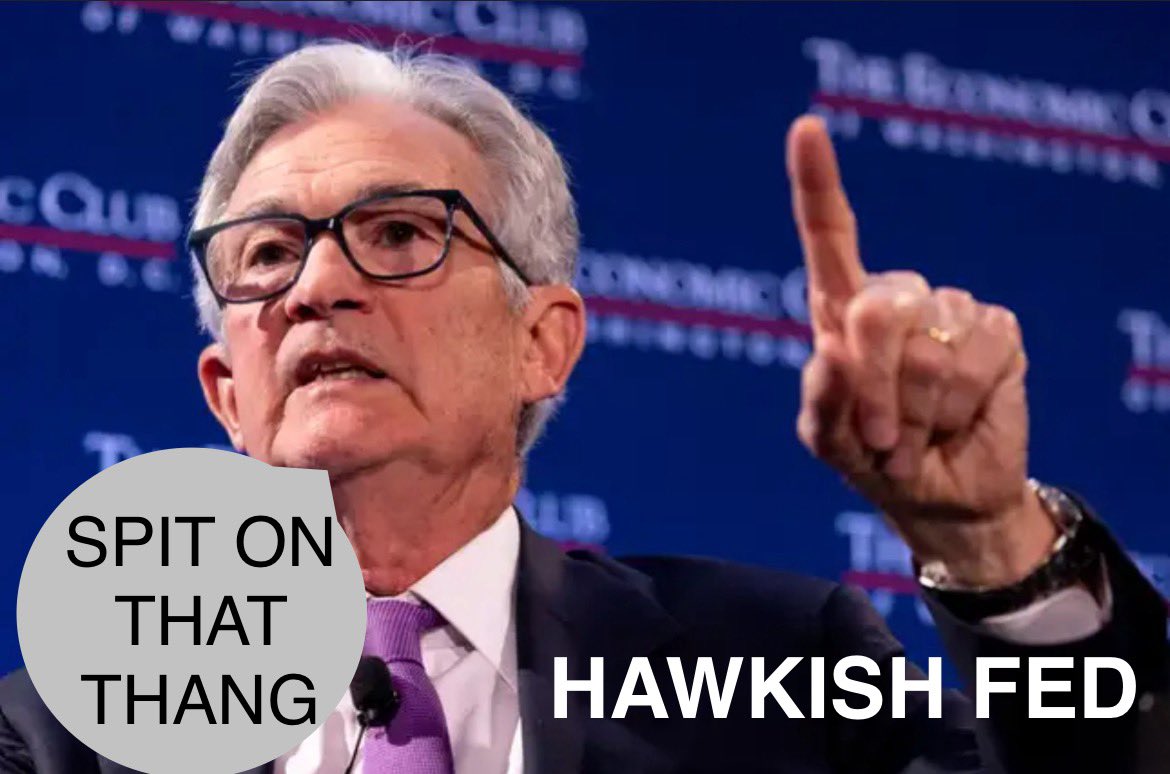BenAltstein's tweet photo. The FED is now even more hawkish about the economy.. #hawktuah @SOLhawktuah https://t.co/WWtMNXDWYS