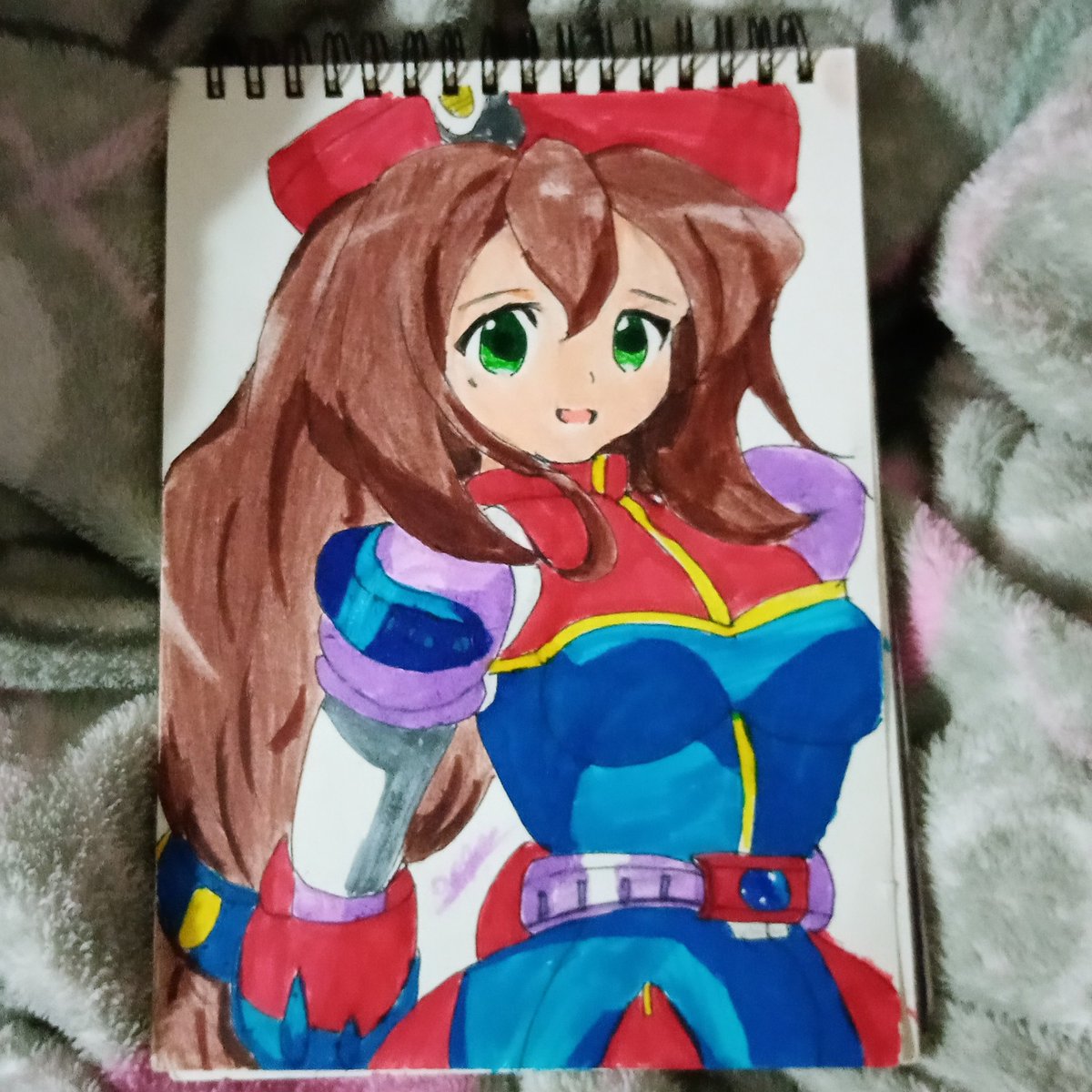 Gittyart's tweet photo. Pueees aquí estamos.. Logre terminarlo y créanme hice lo que pude pero tal vez mi mejore un poco.. O tal vez lo empeore ay no se XD.
Espero les guste y muchas gracias por sus comentarios de apoyo son lo mejor ❤️
#rockmanxdive #airise #draw #drawing #iris #megamanx4 #mmx4 #si:D https://t.co/UkNmDg56fD