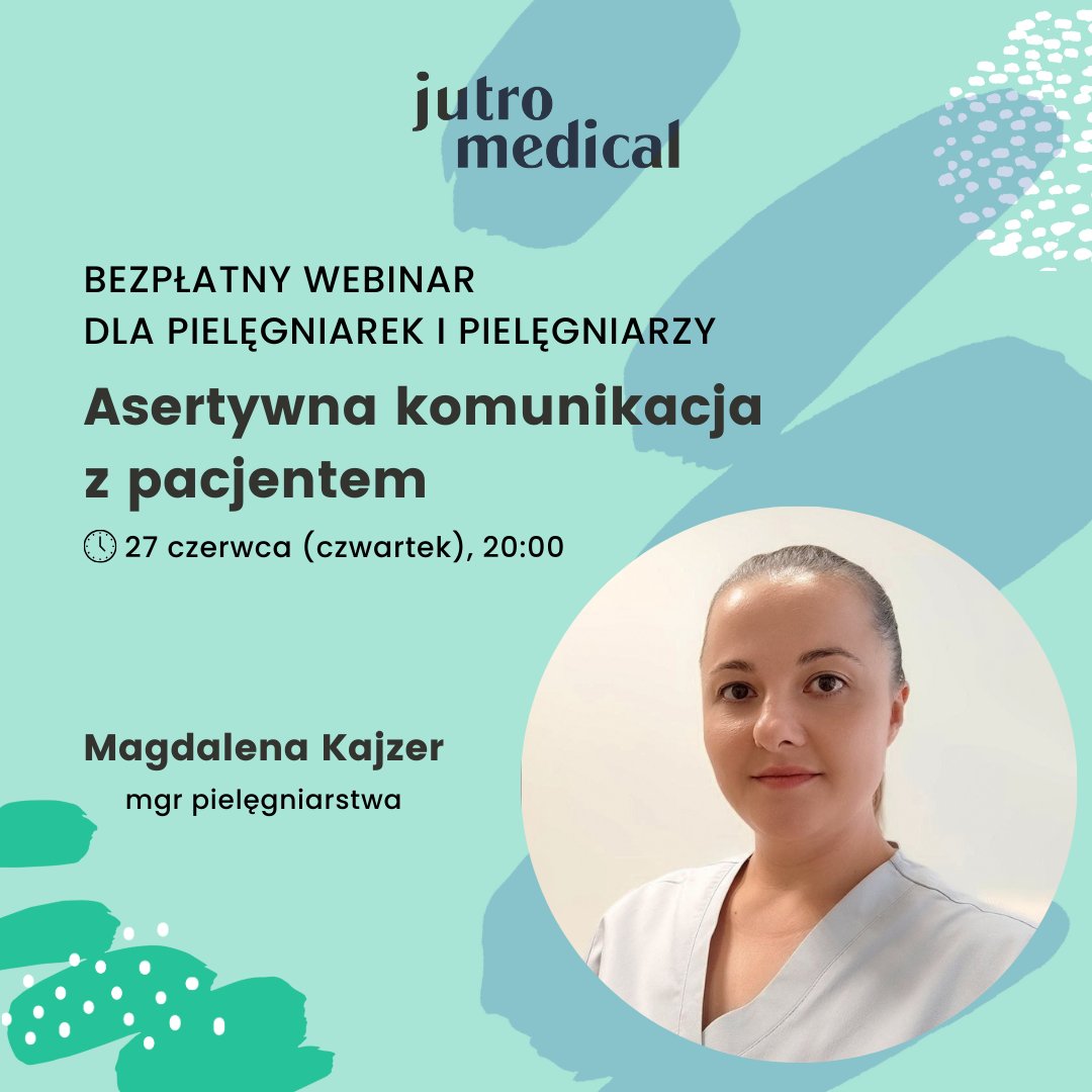 JutroMedical's tweet photo. Zapraszamy do zapisów na kolejny bezpłatny webinar skierowany do pielęgniarzy i pielęgniarek - już 27.06.2024 o godz. 20:00 🕗

Do wzięcia udziału wymagana jest rejestracja: https://t.co/azLLj4D0Lk https://t.co/zCjKTQY2It