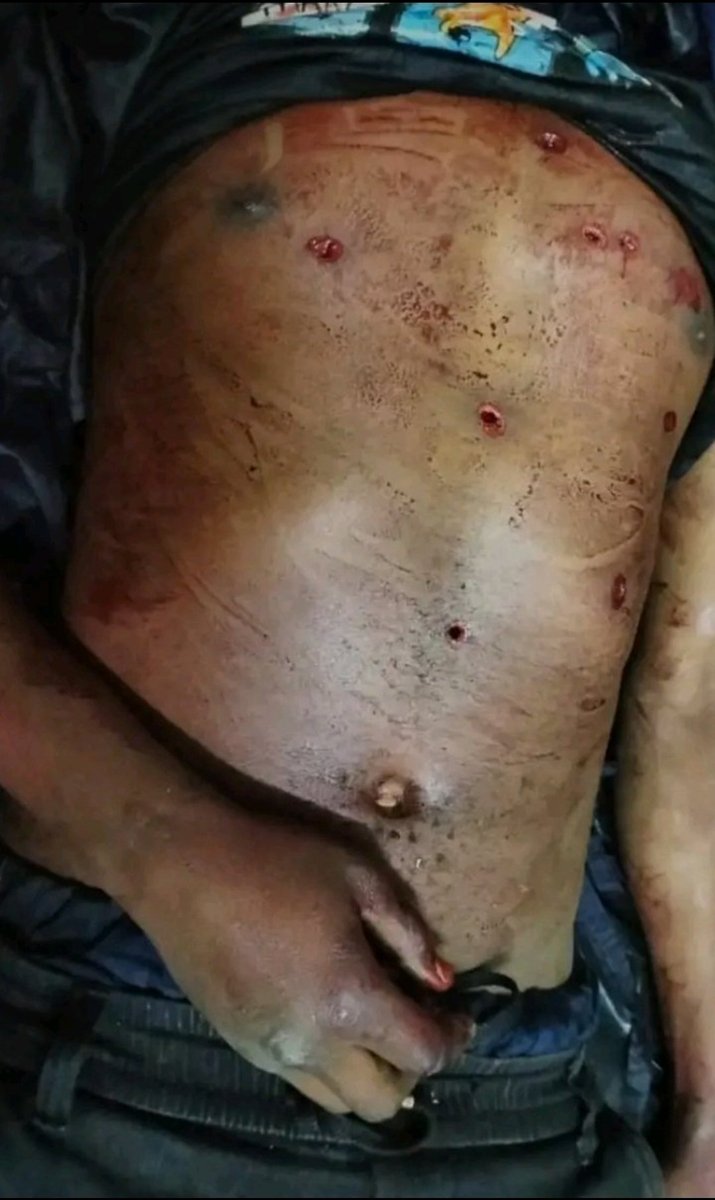 CFCJoes's tweet photo. @MuchiriGichuri sorry man for the loss of your cousin. I am just asking myself, did they need these many bullets just to halt a peaceful young Kenyan? 😭 😭 
#RejectFinanceBill2024
#BillMustGo https://t.co/xUDK1jOasN