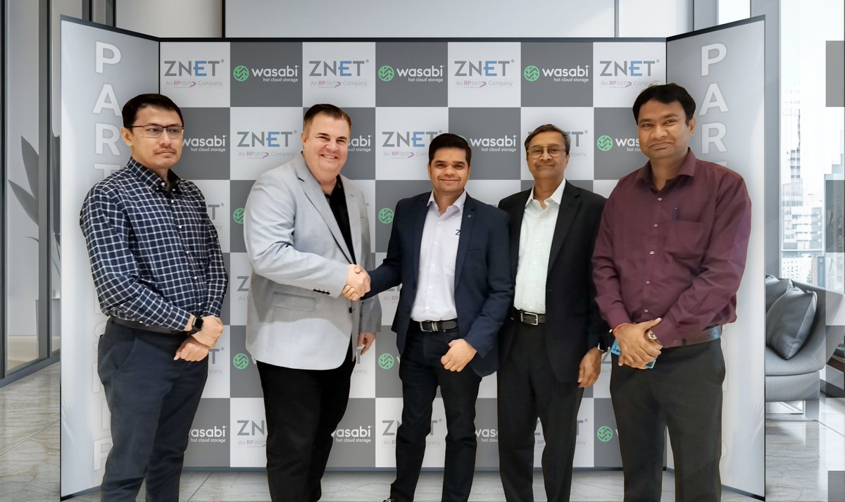 📢 Excited to announce ZNet Technologies' partnership with <a href="/wasabi_cloud/">Wasabi Technologies</a>! 

As Wasabi's official distributor in India, ZNet offers scalable, cost-effective cloud storage solutions for all sectors. 

Read more: lnkd.in/epq5TrUP
Explore: lnkd.in/gD37HzsH
