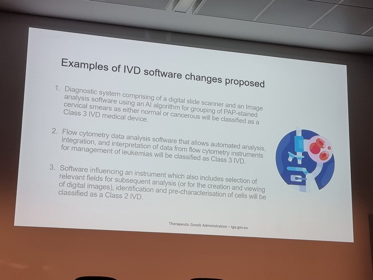 AI software = class IVD medical device.   <a href="/NATAAUS/">NATA</a> #AccreditationMatters2024