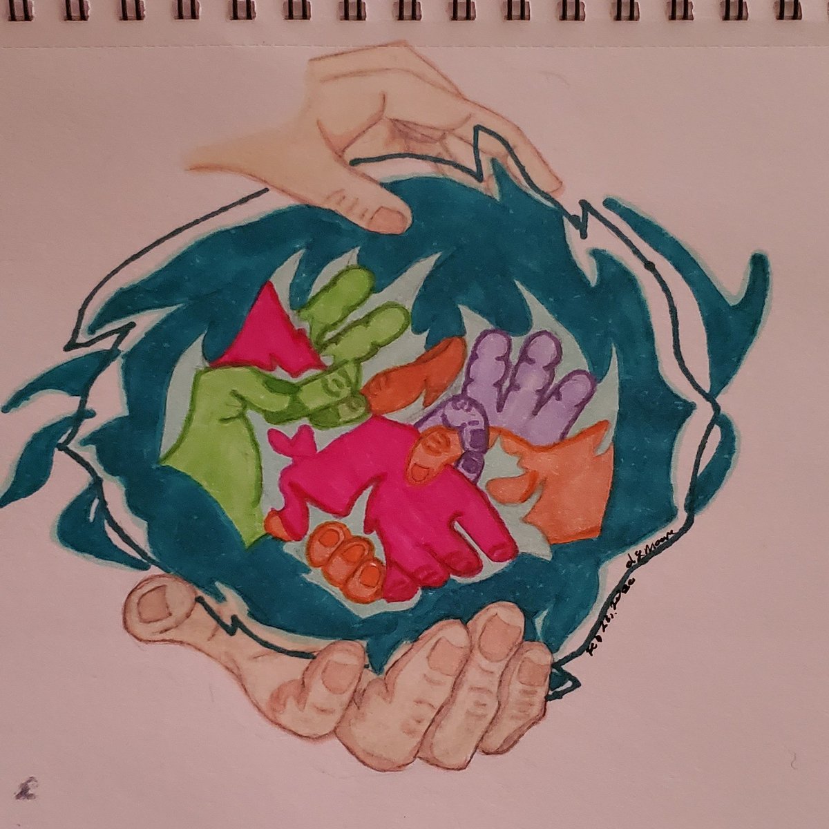 imooredesign's tweet image. I Was Challenged to " Draw Someone Throwing Hands"

#Challenge #throwinghands #hands #goodvibes #drawimgchallenge #color
