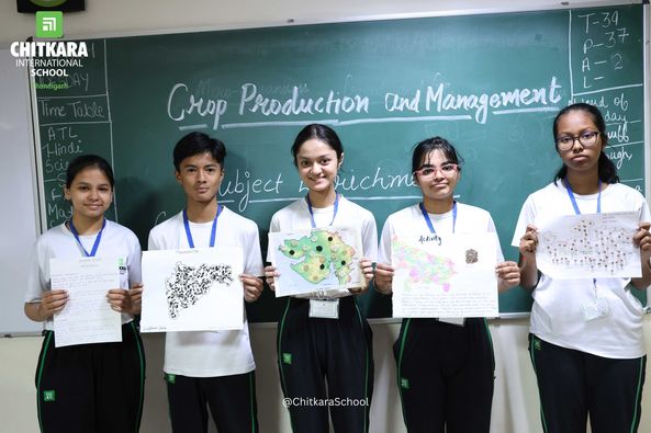 chitkara_school's tweet image. Chitkara International School conducts a hands-on activity for students of Grade 8, to help them explore agricultural diversity

#CIS #activity #Scienceactivity #ChitkaraInternaionalSchool #cropproduction #cropmanagement #discover #cultures