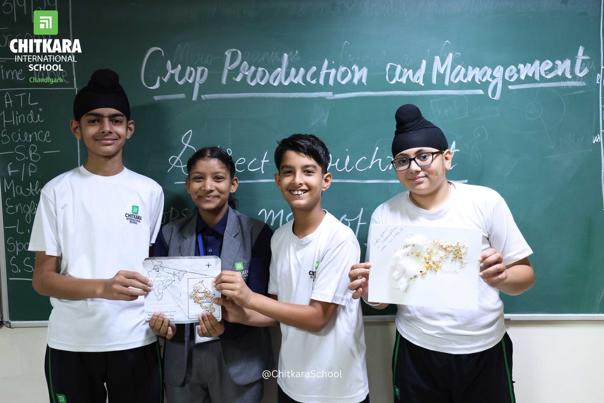 chitkara_school's tweet image. Chitkara International School conducts a hands-on activity for students of Grade 8, to help them explore agricultural diversity

#CIS #activity #Scienceactivity #ChitkaraInternaionalSchool #cropproduction #cropmanagement #discover #cultures