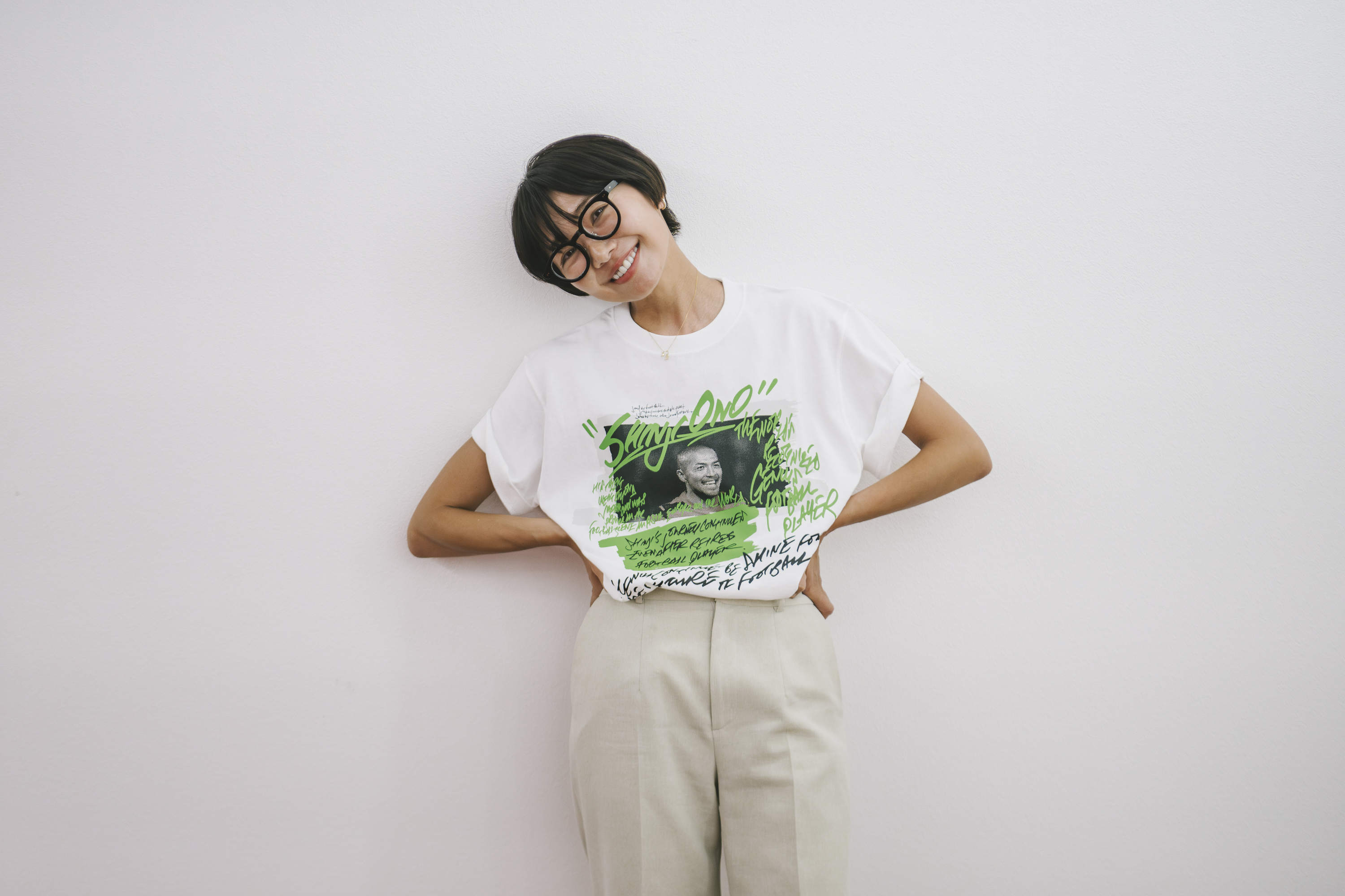 【新品未使用】小野伸二 DAZN SOPH.  Tシャツ サイズ L ソフ」と「DAZN」によるコラボ第2弾 サッカー小野伸二をたたえる