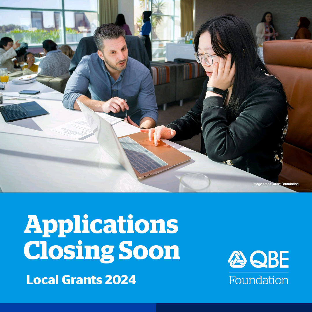 Only week left to apply for the #QBEFoundation Local Grants program! Calling all Australian community organisations dedicated to climate resilience or inclusion. Apply now for a grant of $40K to support your organisation. Applications close 3 July 2024. qbe.co/4chCgAv