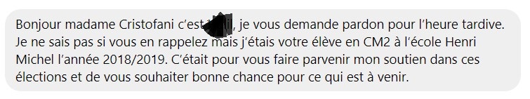 sab_cristofani's tweet photo. Quand tu lis ce message, tu sais que tu vas t'engager avec encore plus de cœur ! C'est pour mes élèves, leurs parents, mes enfants, pour un monde meilleur que je me bats tous les jours ! #nouveaufrontpopulaire #contrelextremedroite #contremacron #vidauficoeurduvar https://t.co/cBwcLhLJ35
