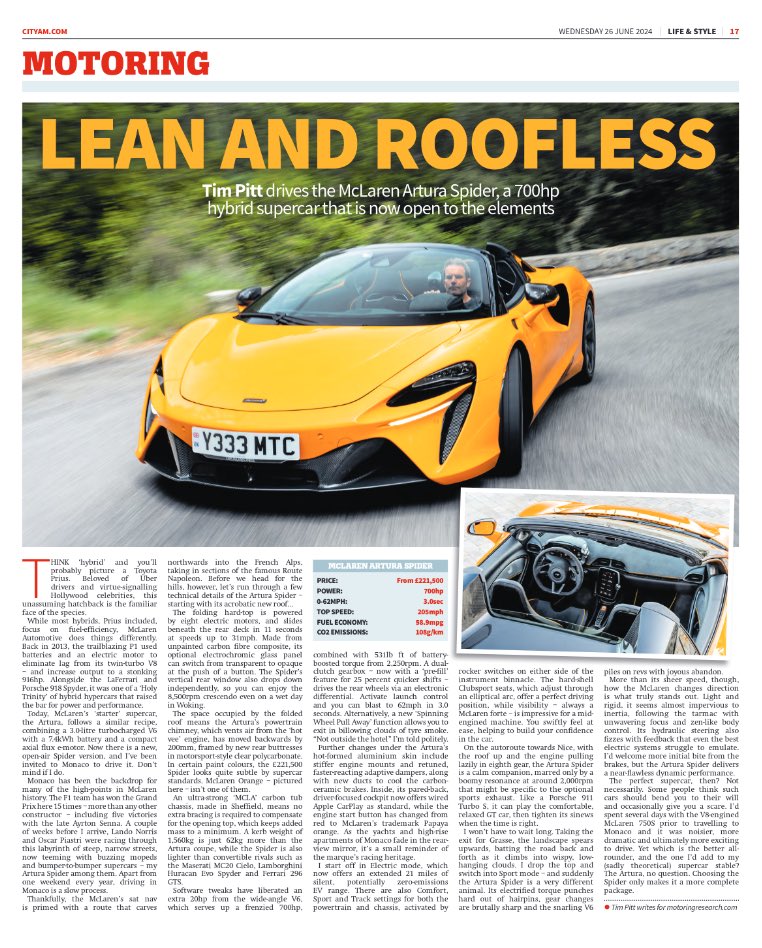 Live or work in London? Grab a free copy of @CityAM for my review