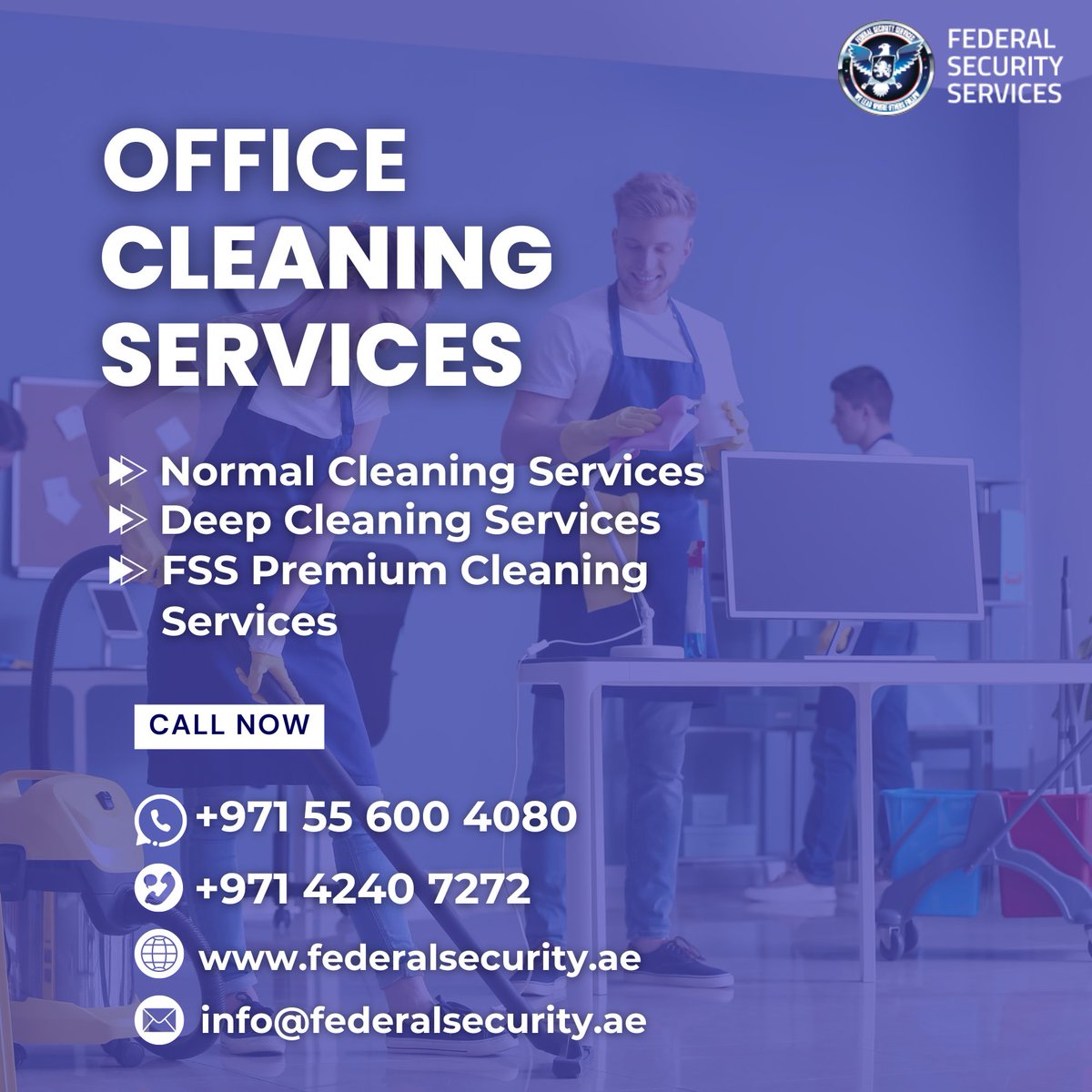 Federaldubai's tweet photo. Revitalize your space with Federal Security Services' top-notch cleaning expertise! 🌟✨ #ProfessionalCleaning #UAE #CleaningServices #SpotlessSpaces #FederalSecurityServices https://t.co/n4El6jHkLn